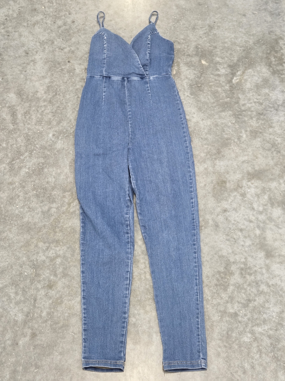 Women's Denim Jumpsuit Y2k Indie Sleaze Disco-vibe Size M